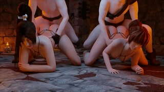 8-18 | Denne HO &amp;amp; Blender 3D Porno Veľké Horúce Kozy