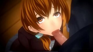 Busty hentai cutie mbola minono akoho sy ny fahazoana fucked ao mafy pussy